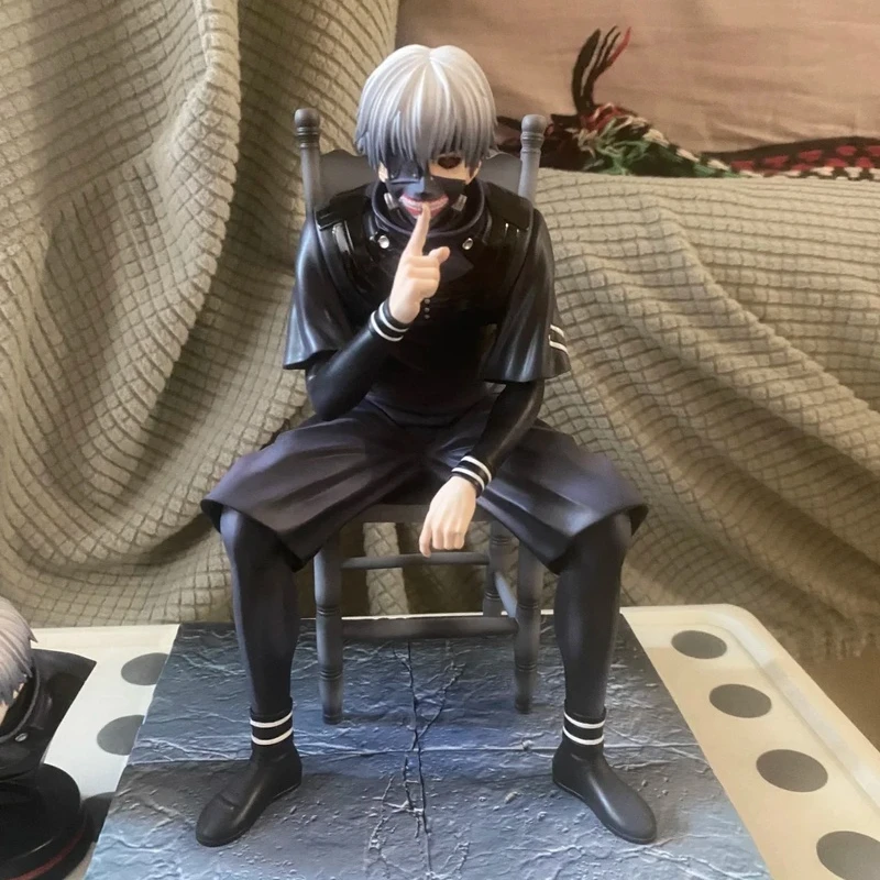 New Tokyo Ghoul Golden Wood Research Statue Model Collectible Figure Sitting Pose In Box Anime Surrounding Sculpture Toy Gift - Image 6