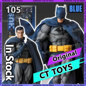 New CT Toys Batman Hush Blue Version Mafex 105 Bat Man Black Version Dc Anime Action Figure Figurine Model Statue Gifts Toys