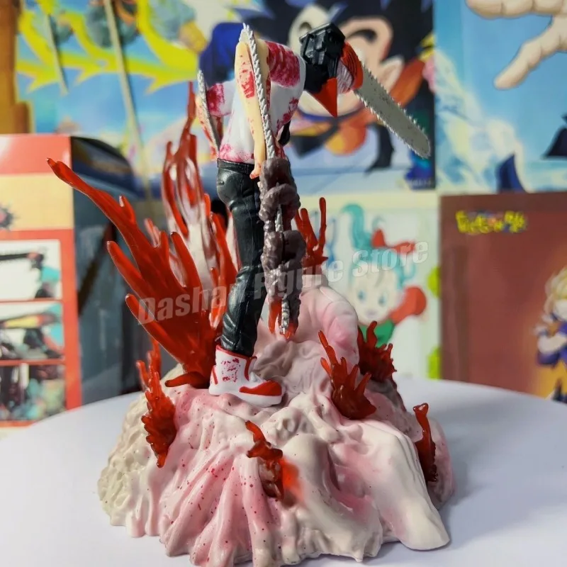 Gk Chainsaw Man Denji Pochita Action Figure Statue Makima Figurine Model Toys Collection Desktop Ornaments Demon Hunter Figures - Image 5