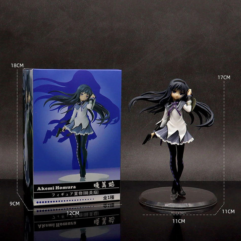 Anime Puella Magi Madoka Magica Figure 17cm Akemi Homura Action Figural Pvc Model Cute Decoration Doll Kids Toys Christmas Gifts - Image 6
