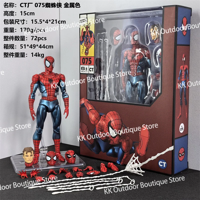 In Stock Ct Toys Spiderman Mafex 075 Figure The Anazing Spider-Man Comic Ver Mafex 185 Anime Action Figure Figurine Gifts Toys - Image 3