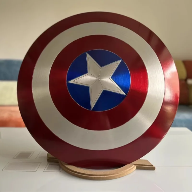 47cm Metal Superhero Captain America Shield Premium Version Model Cosplay Prop Adults And Kids Toys Home Decorat Birthday Gift - Image 3