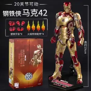 Marvel MK38MK33MK35 Iron Man Moveable Model Toy Non-Luminous Collectible Figure Birthday Gift For Boys Action Figure Collectible - Image 19