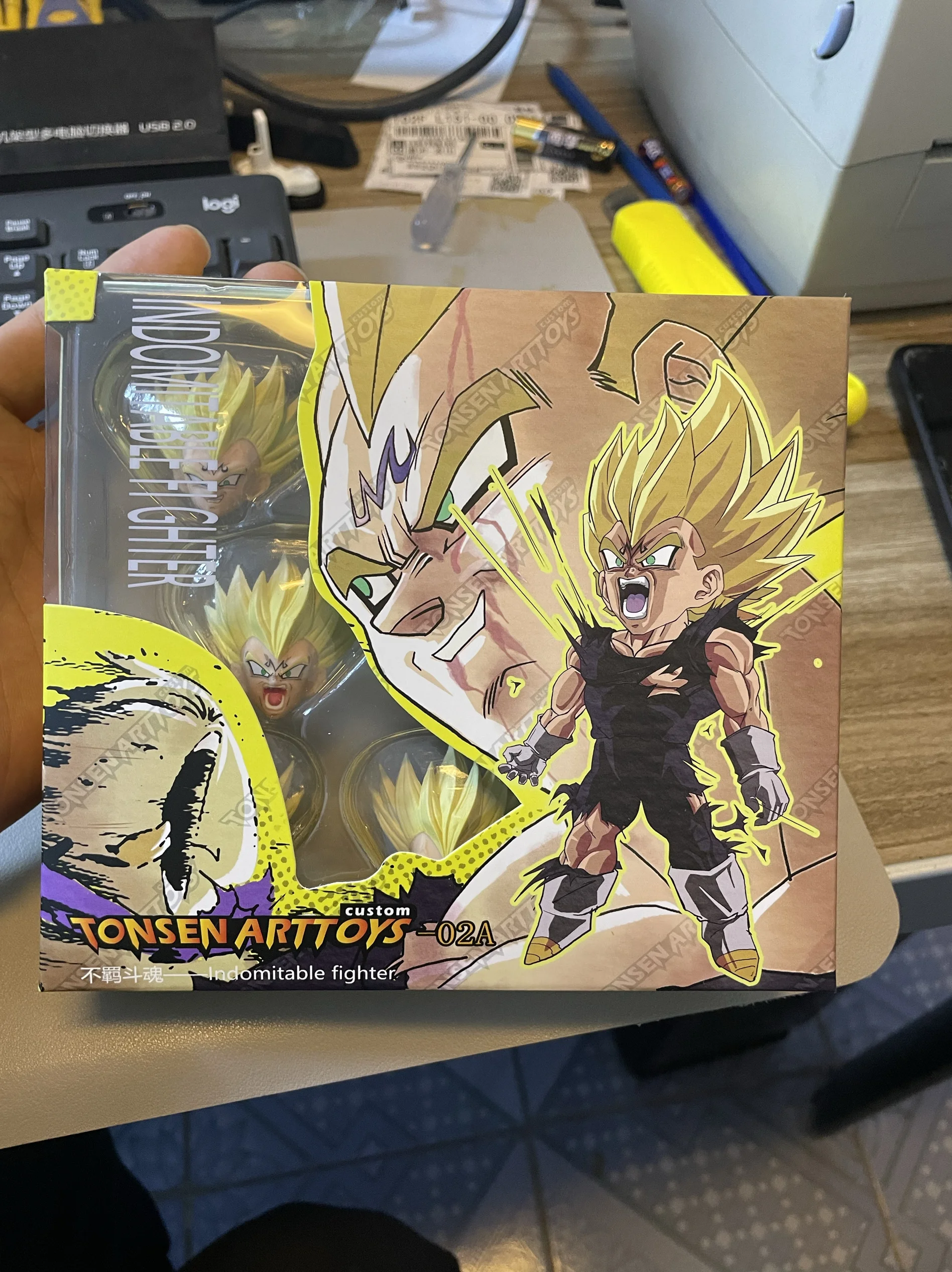 In Stock Tonsenarttoys SH Figuarts SHF Dragon Ball Indomitable Fighter Majin Vegeta Heads Action Figures Anime Model Accessories
