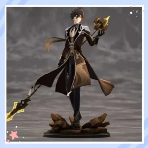 Genshin Impact Official Merchandise Figure Zhongli Ganyu Anime Model Toy Car Desktop Decoration Birthday Gift for Boys