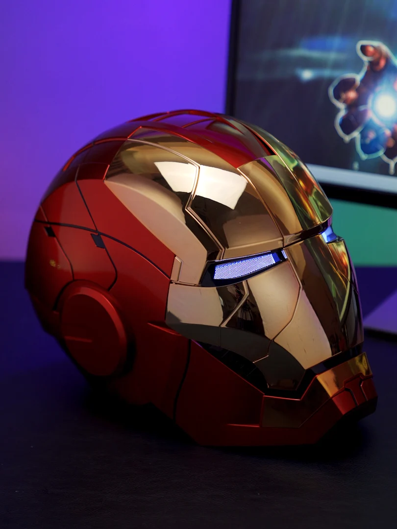 Iron Man 1:1 Helmet Mk5 Mk50 Avengers War Machine Cosplay Electric Open Close English Voice Remote Control Toys Christmas Gifts - Image 7