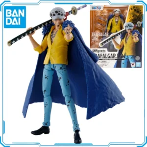 In Stock Original Bandai One Piece SHF Trafalgar D. Water Law Action Figures Toys Gifts Genuine Collector Anime Hobby Genuine
