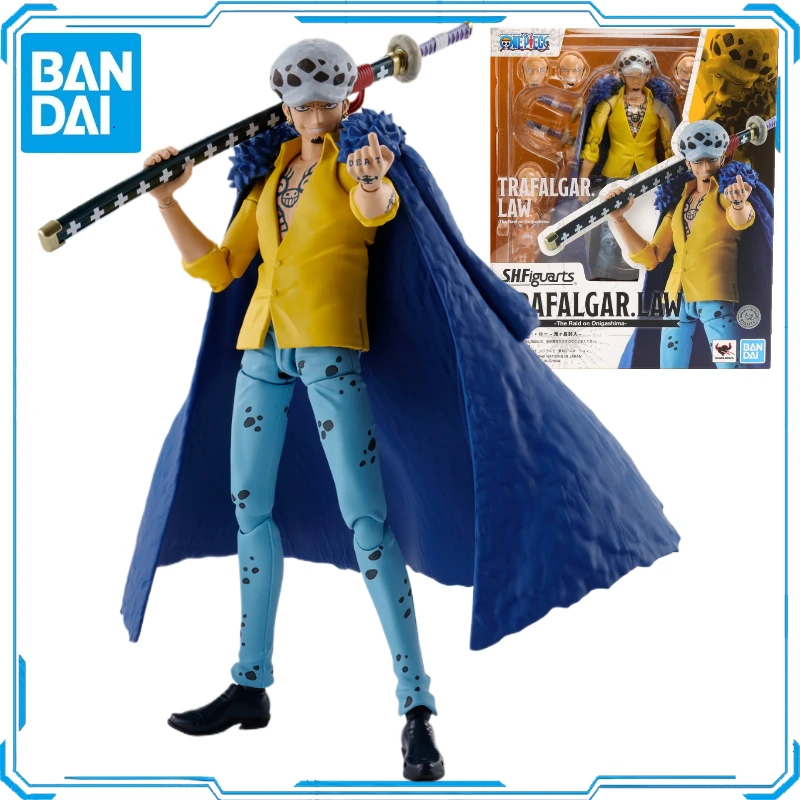 In Stock Original Bandai One Piece SHF Trafalgar D. Water Law Action Figures Toys Gifts Genuine Collector Anime Hobby Genuine