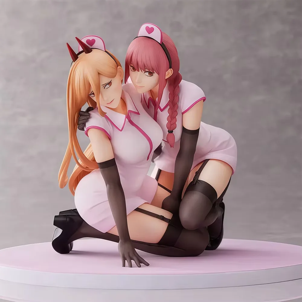 Chainsaw Man Anime Figure Power & Makima Action Figure Pvc Statue Model Collection Decoration Desk Toys Birthday Gifts