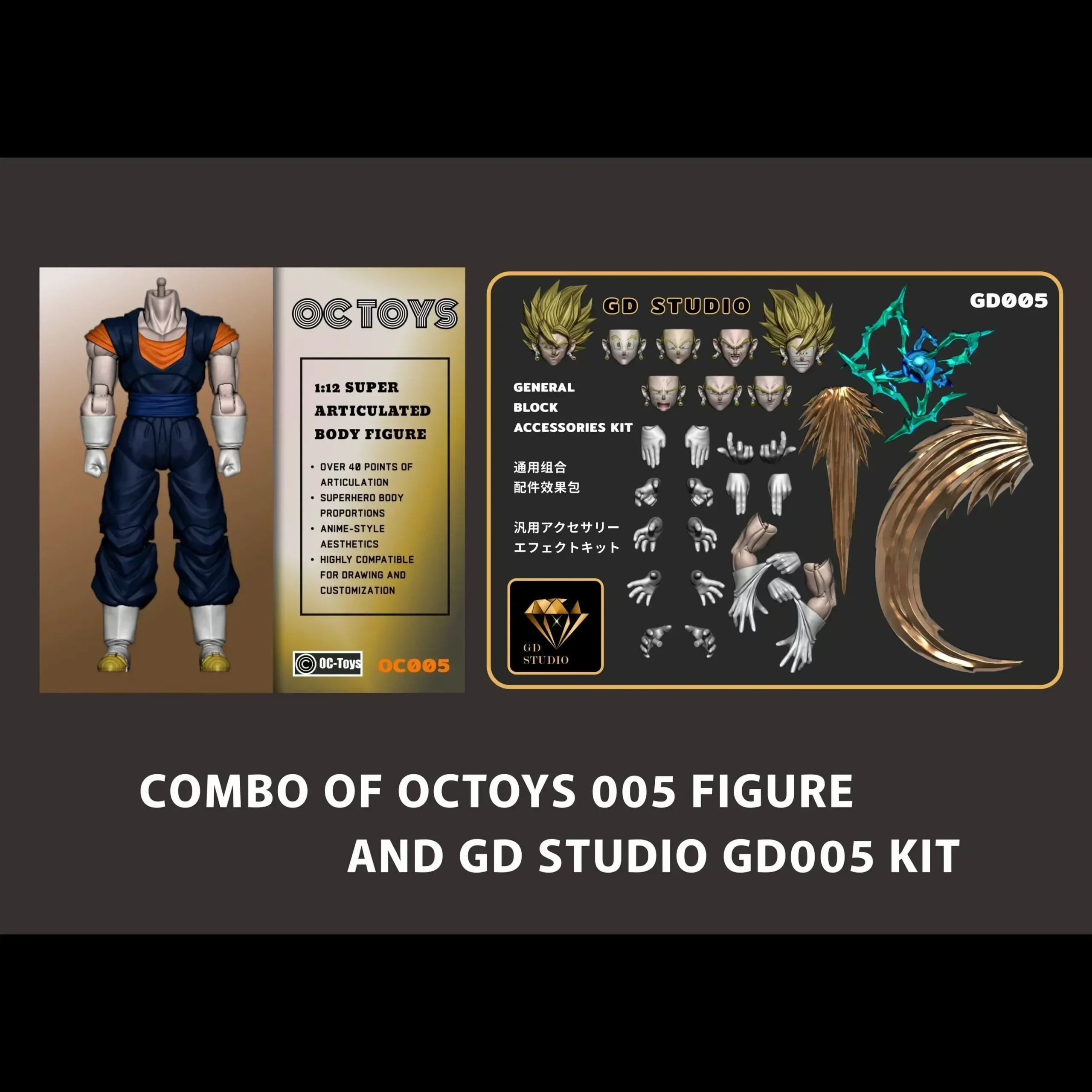 In Stock OC Toys SHF Super Saiyan God Vegetto Vegito Dragon Ball Z Anime Action Figures Figurines Models Toys Birthday Gifts - Image 6