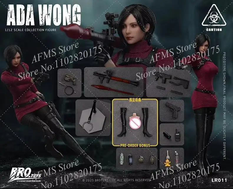 BROTOYS LR011 1/12 Scale Collectible Figure Female Spy Agent Ada Wong Full Set 6Inch Women Soldier Action Figure Dolls Toys - Image 7