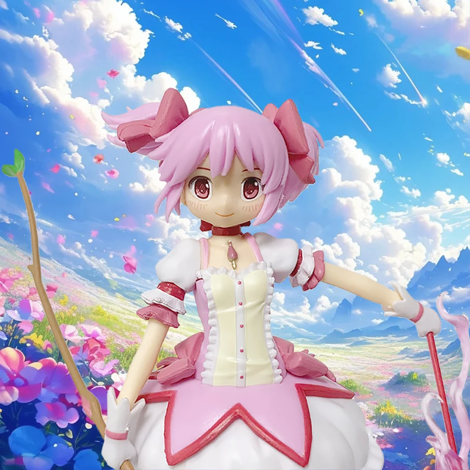 Anime Magica Figure 17cm Kaname Madoka Magical Girl Action Figural Pvc Model Kawaii Decoration Doll Kid Toy Christmas Gife