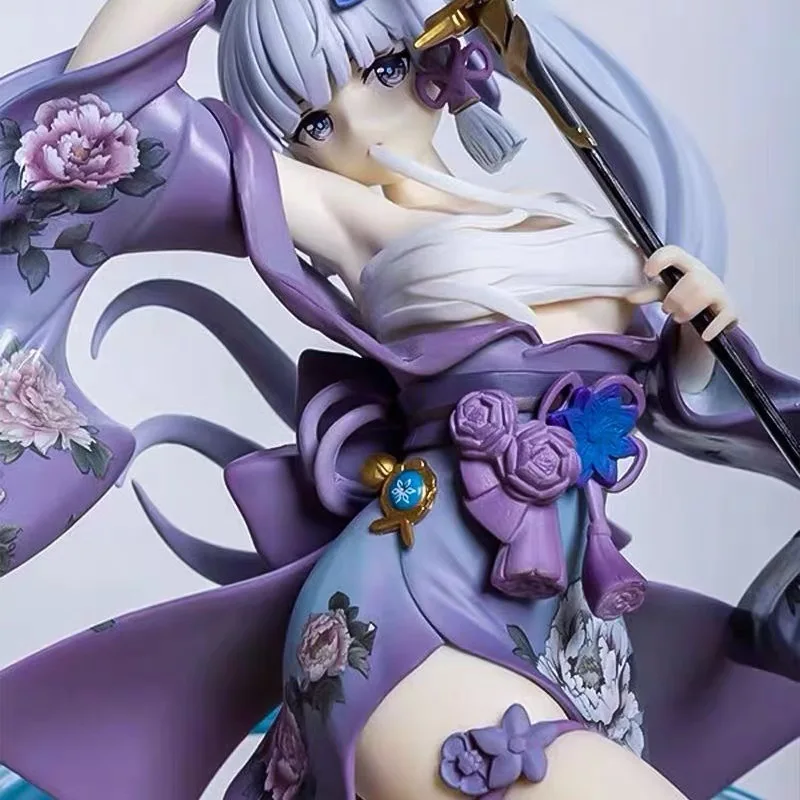 Around The Game, High-Quality Df Original Drawn Sword Kamisato Ayaka Bathrobe Battle Scene Hand Made Model, Decoration And Hand - Image 6