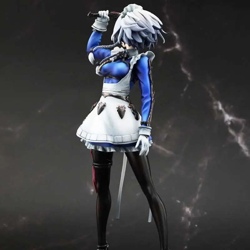 Touhou Project game character Izayoi Sakuya figure, short-haired, throwing knife maid anime GK model decoration - Image 2
