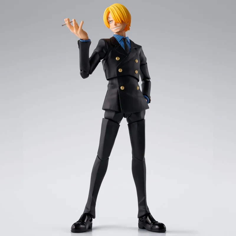In Stock BANDAI Original Box S.H.Figuarts Sanji USOPP LUFFY RORONOA ZORO SHF Action Figure Model Gift for Kid Foam Box Packaging