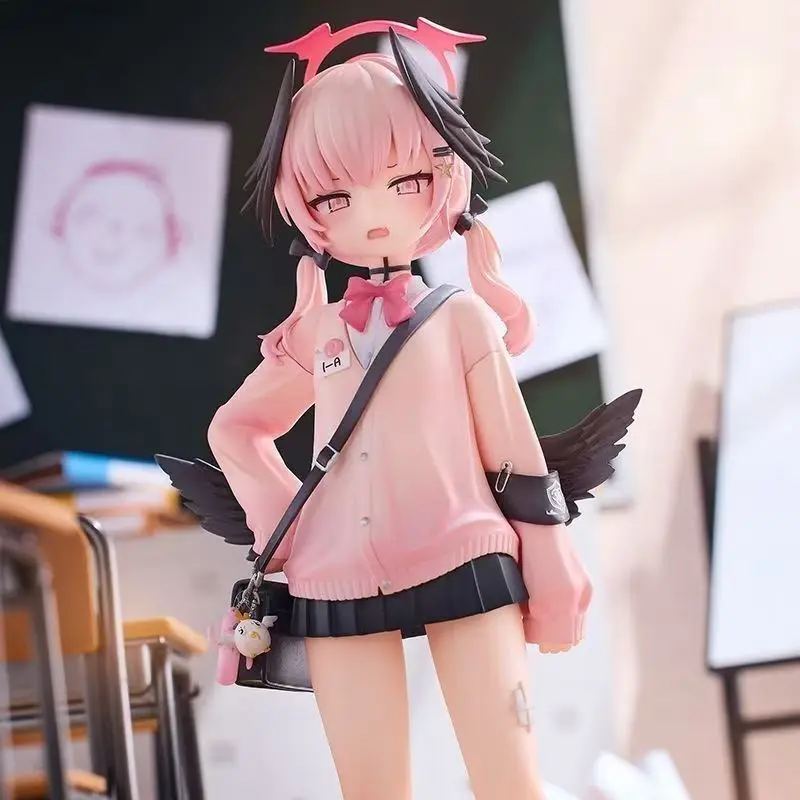 19cm Blue Archive Shimoe Koharu Pink Impression Game Girl Figures Models Statue Models Boys Collectible Ornament Doll Toys Gifts