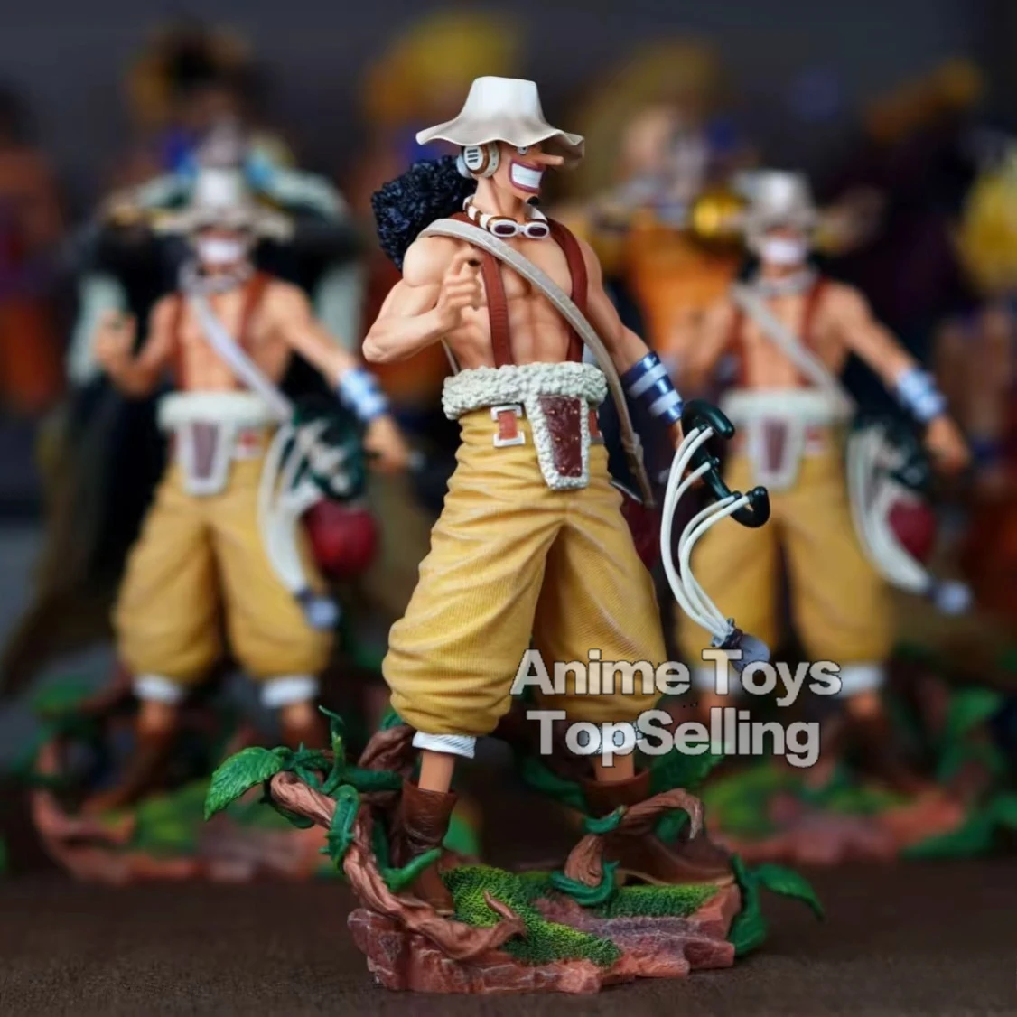 25cm/9.8in Anime Figure One Piece Figure Usopp Figure Luffy PVC Statue Collectible Model Toys Gifts