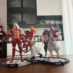 Anime Demon Slayer Figure Kamado Tanjirou Nezuko Action Figure PVC Model Toys Zenitsu Figurine Inosuke Kimetsu Yaiba Figura Gift