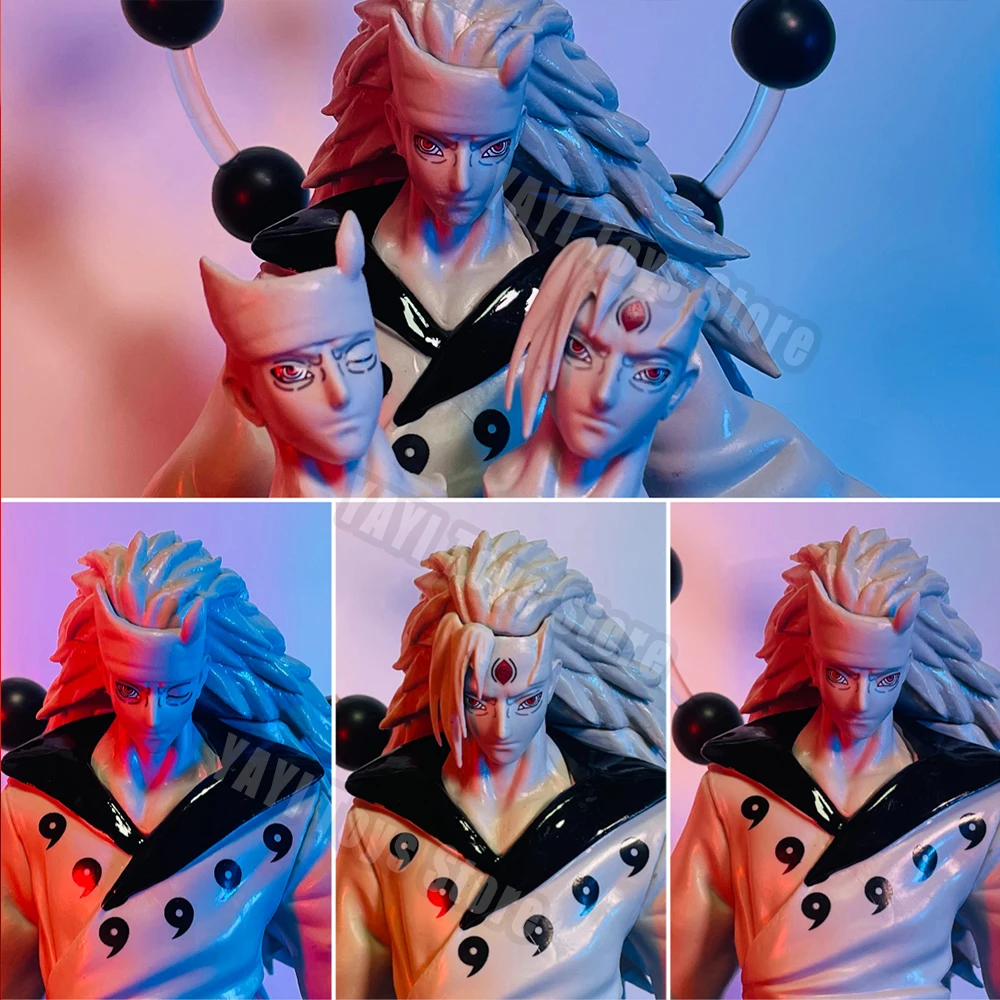 Hot Naruto Shippuden GK Anime Figure  Six Paths Model Uchiha Madara  Action Figure 28cm PVC Statue Collectible Kids Toys Gifts