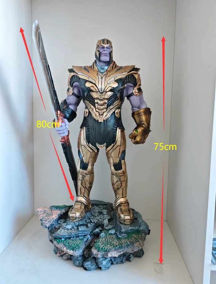 75cm The Avengers New Movie Figure Thanos Perimeter Resin Model Collect Statue Advanced Decorative Ornaments Birthday Gifts Toys