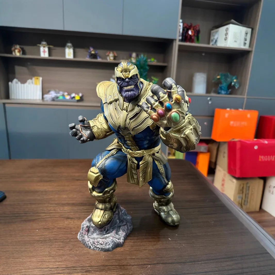 36cm Tall Thanos Avengers Endgame GK Statue, Marvel Premium Collectible Model Sculpture Desktop Display Figure