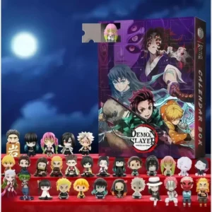 2025 Demon Slayers Advent Calendar Christmas Countdown Calendar 2DAnime Figure 24Day Surprise Box Peripheral Children's Toy Gift