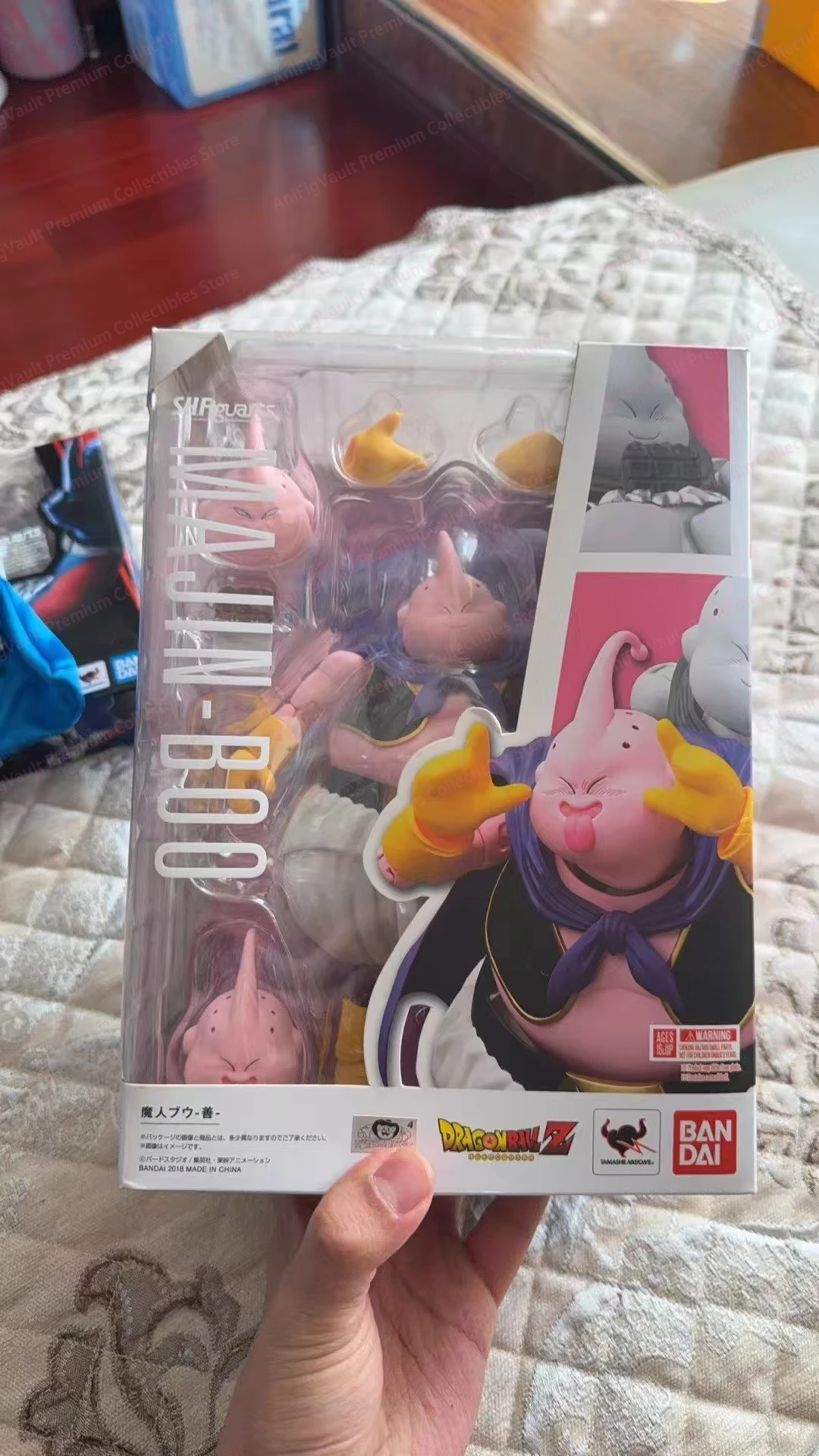 Bandai Original SHF Dragon Ball Z Majin Buu (Good), Fat Buu Action Figure, Anime Model, Trendy Toys, Desktop Doll, Collectibles
