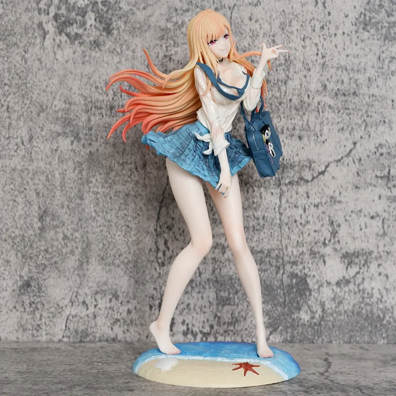 27.5cm My Dress-Up Darling Marin Kitagawa Beach Figure Birthday Gift For Boy Anime Bishoujo Decor Collection Anime Merchandise