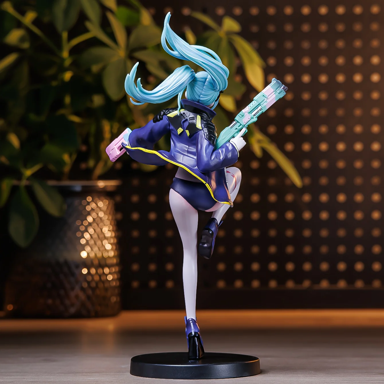 Cyber Supporting Actress Battle Rebecca 2077 Model Statue Anime Peripherals Ornament Figure Car Ornament Valentine’s Day Gift Sm