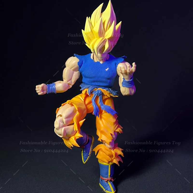 SHF 1/12 Men Soldier Vest Super Saiyan 3 Goku Son Goku Dragon Ball Battle Damaged Top T-Shirt Fit 6Inch Action Figure Body - Image 3