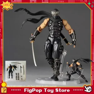 In Stock Revoltech 1/12 Amazing Yamaguchi Ryu Hayabusa Ninja Gaiden Action Anime Figures Collection PVC Movable Model Toys Gifts