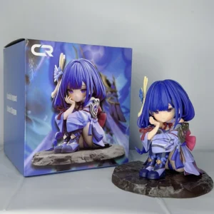 Anime Girl Q Version Raiden Shogun Cute Chibi Figure Statue Boxed Gift Model Collectible