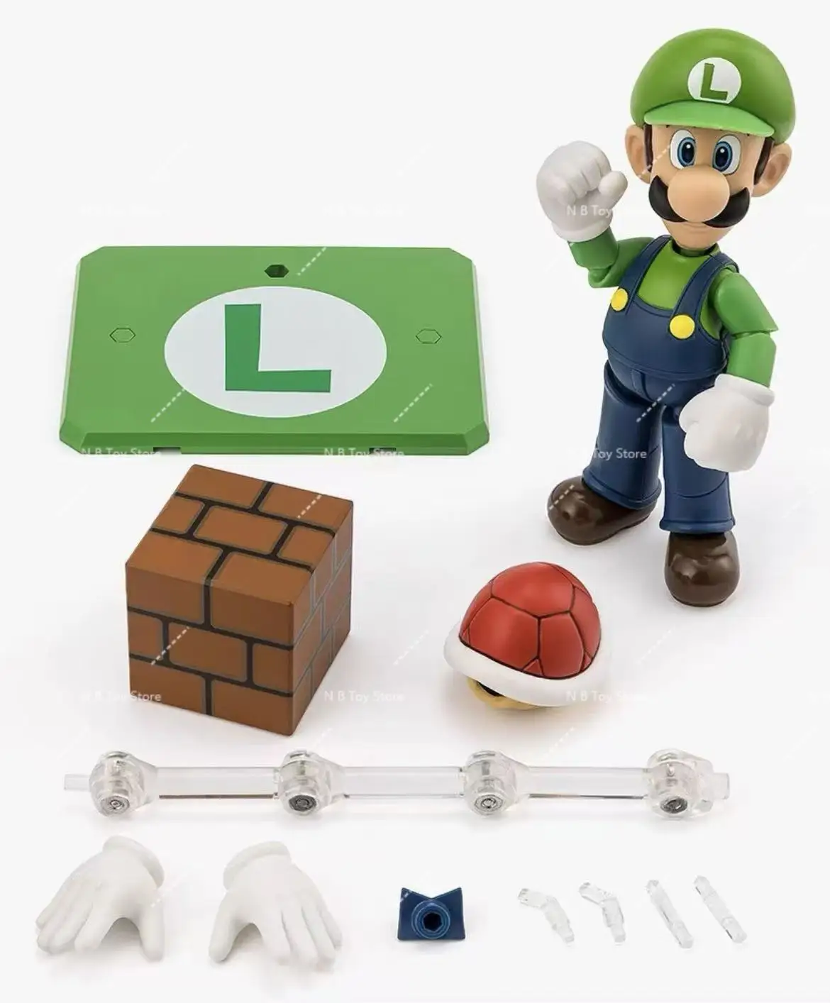 In Stock, Bandai Sh Figuarts Shf Super Mario and Luigi Action Figures, Anime Collection Toys, Gifts