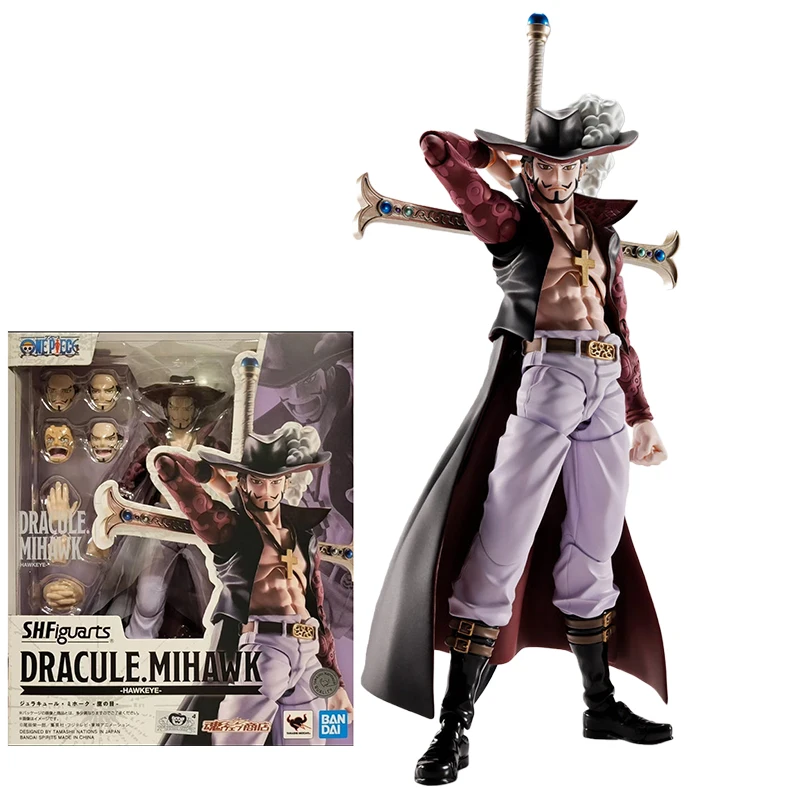 Bandai Shf Borsalino Action Figures One Piece Anime Toys Dracule Mihawk Action Model Doll Original Box in Stock - Image 7