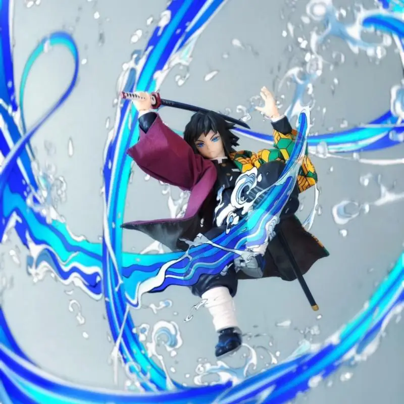 Demon Slayer Anime Tomioka Giyuu New Shf Handmade Kimono Clothes Clothing Is Suitable for 1/12 Size Movable Humanoid Toys