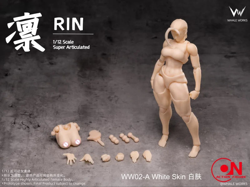 WHALE WORKS WW01/02 1/12 Scale Female Body Action Figure And Movable Eye For 6inch Female Soldier Doll - Image 11