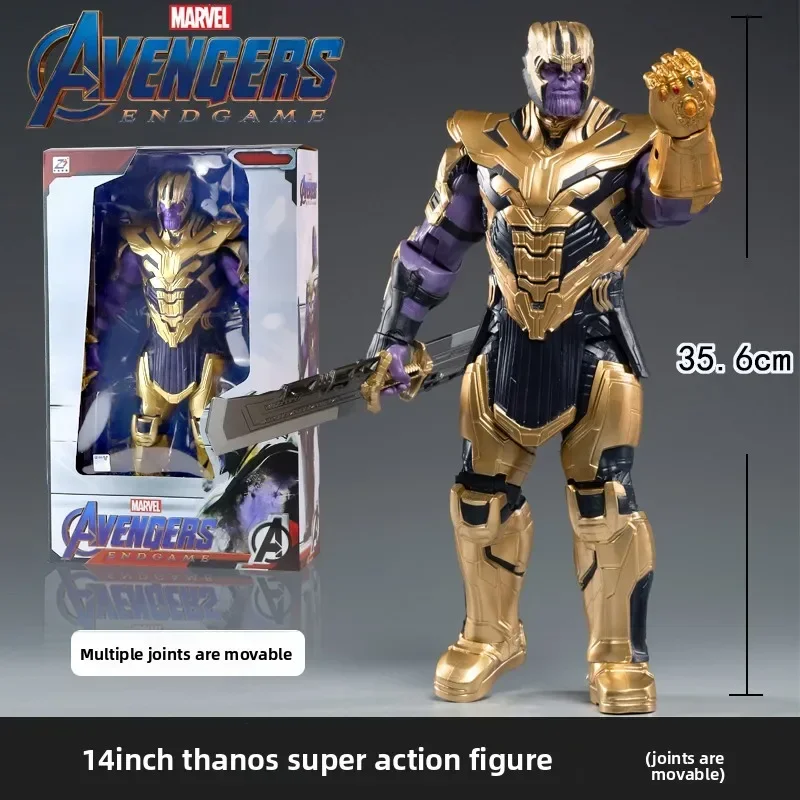 Original Multi-character 36cm Captain America Hands-on Toy Marvel's Avengers Spider-Man and Iron Man Exquisite Figurine Gifts