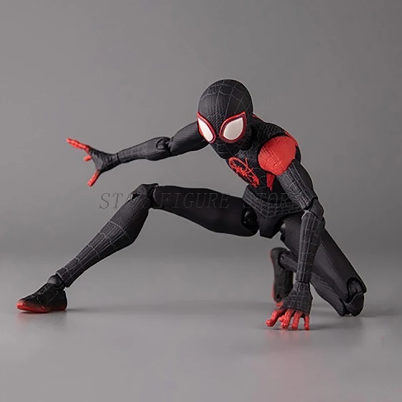 Sentinel Sv Action Miles Morales Action Figure Spiderman Model Marvel Spider-Man Into the Spider-Verse Peter Parker Figurine Toy - Image 4