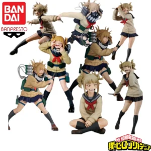 In Stock Original Bandai Banpresto My Hero Academia Toga Himiko Anime Characters Model Toy Birthday Present Garage