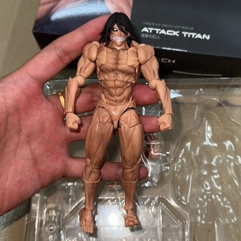 Attack on Titan Figure Revoltech The Armored Titan Action Figures Amazing Yamaguchi Yoroi no Kyojin Reiner Braun PVC Model Toys - Image 4