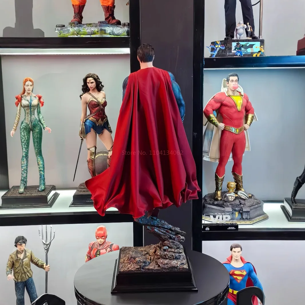 Super High Quality Dc Series Justice League Steel Man Superman Gk Statue Handmade Fashionable Model Ornament Birthday Gift Gift - Image 4