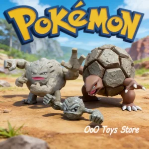 Anime Pokemon Figure Geodude Evolutionary Combination Action Figures Pvc Collection Model Toys for Children Gifts 2-7cm