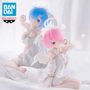 BANPRESTO Re: Life A Different World From Zero -Relax Time- Ram Rem Sweet Angel Ver. PVC 13CM Anime Action Figures Model Toy