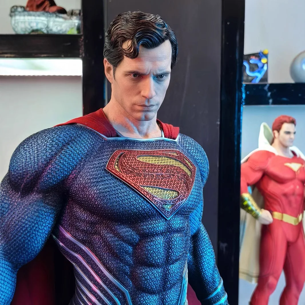 Super High Quality Dc Series Justice League Steel Man Superman Gk Statue Handmade Fashionable Model Ornament Birthday Gift Gift - Image 5