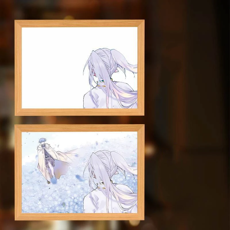 Anime Character Photo Frame Frieren: Beyond Journey's End LED Bedroom Decor Frieren Himmel Birthday and Christmas Gifts Toy - Image 9