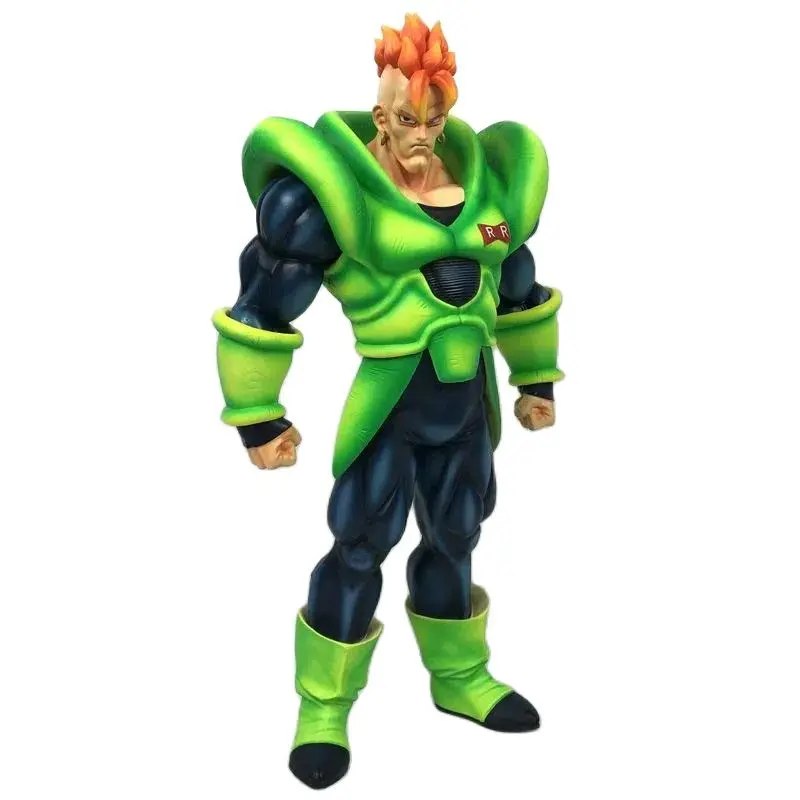 41cm Anime Dragon Ball Lchiban Action Figure ANDROID #16 Statue PVC Movable Collection Doll Super Saiyan Gk Figurine Model Toys - Image 3