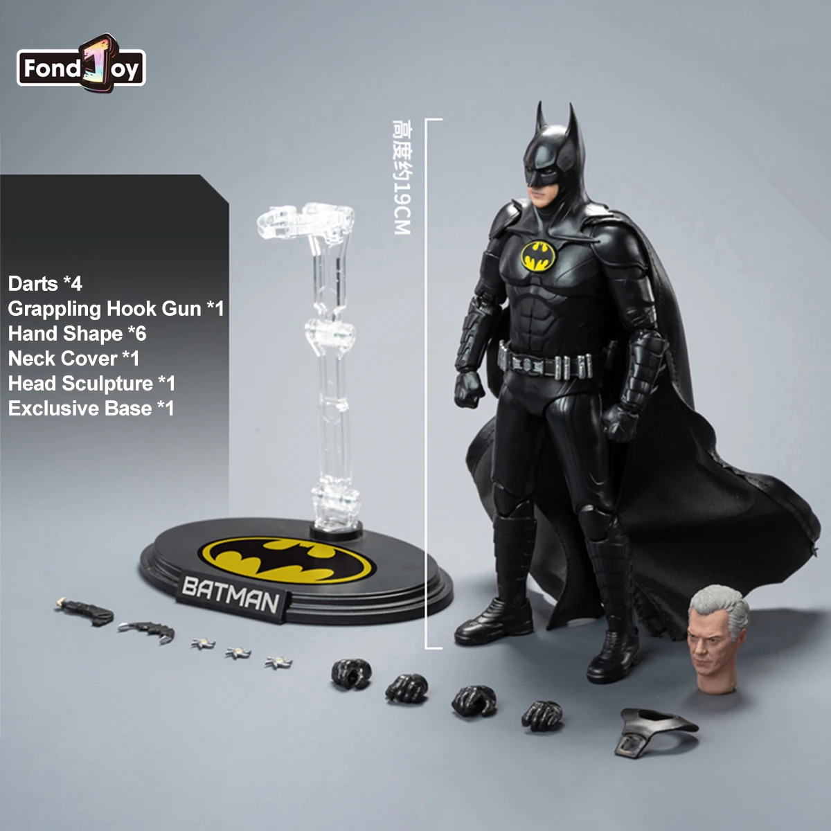 FondJoy Keaton Batman Action Figure 1/9 DC Justice League Anime Figurine Detective Comics PVC Joint Movable Model Toy Gifts - Image 7