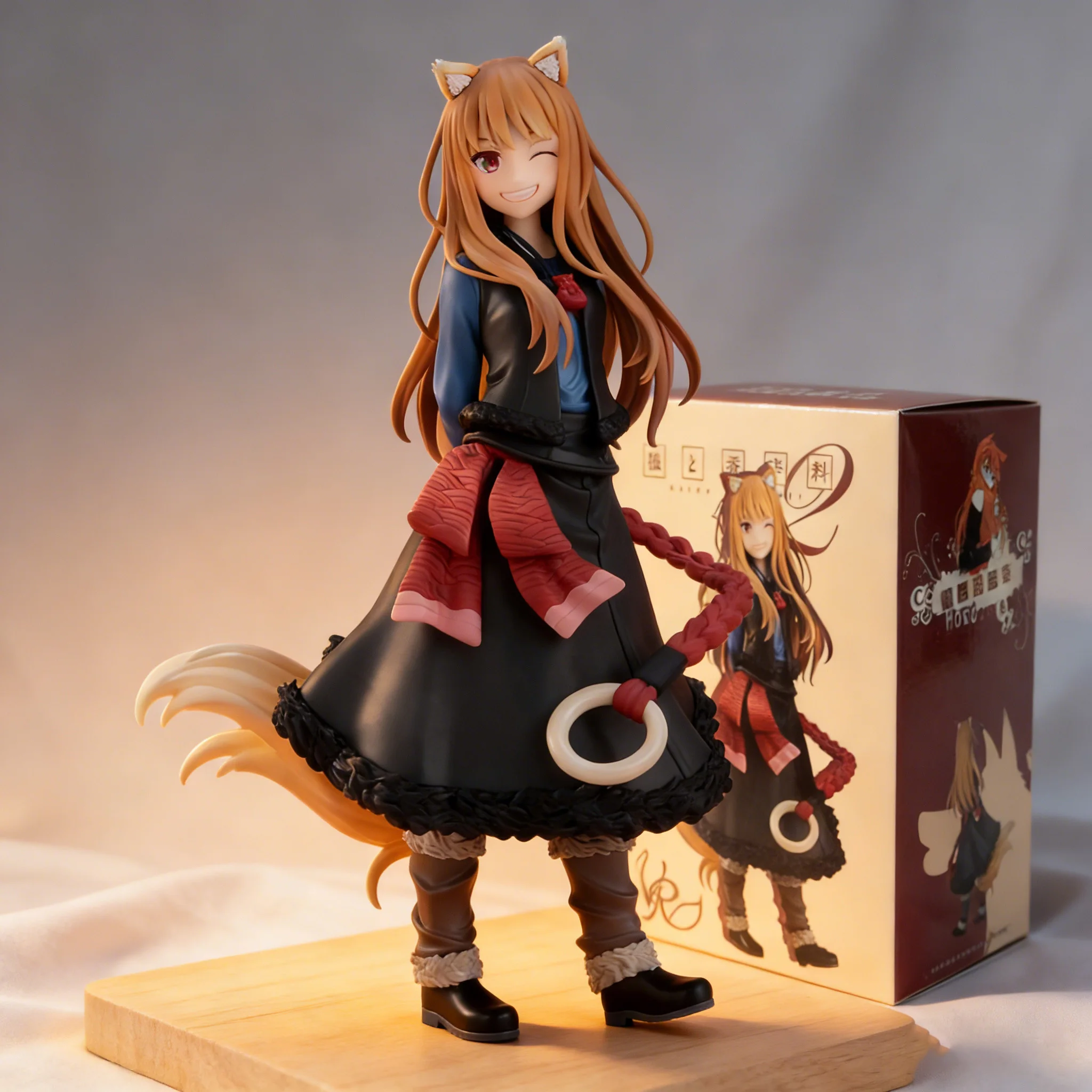 17CM Anime Holo Figure Ookami to Koushinryou Merchant Meets the Wise Wolf Stand Model Toy Gift Collection Aciton Figure PVC