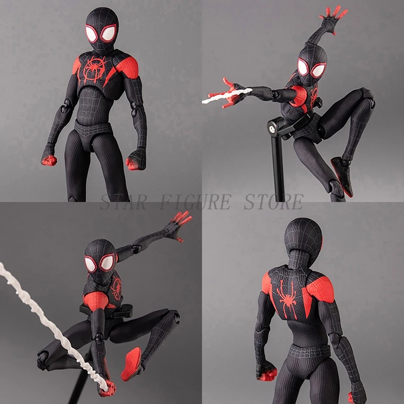 Sentinel Sv Action Miles Morales Action Figure Spiderman Model Marvel Spider-Man Into the Spider-Verse Peter Parker Figurine Toy - Image 5