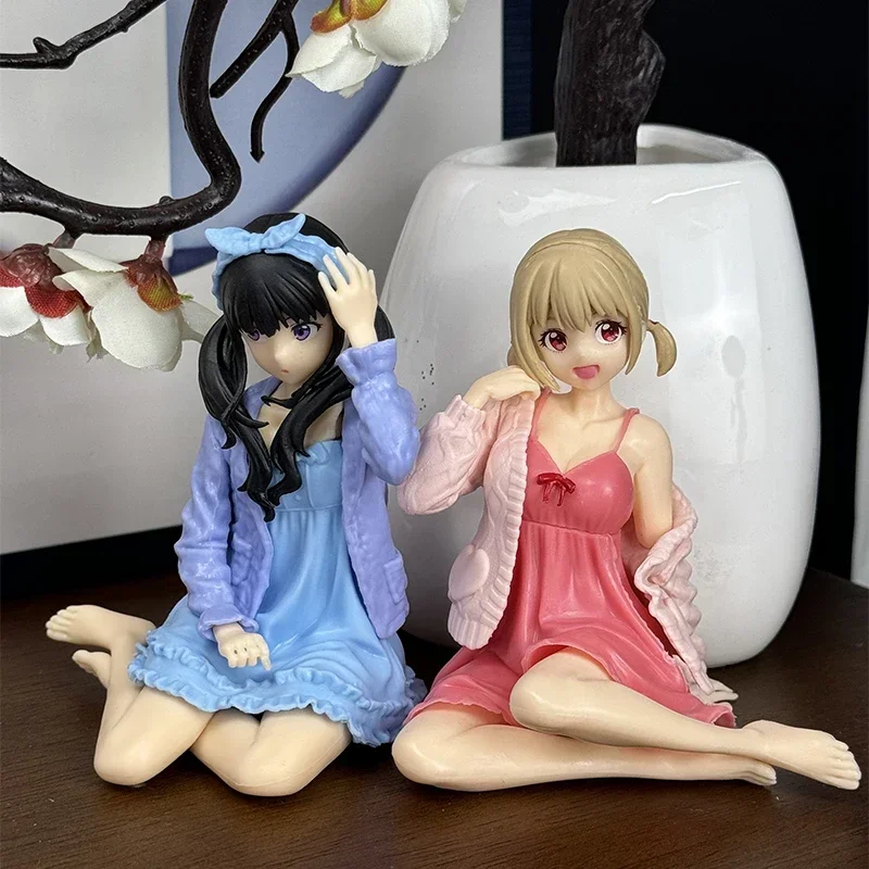 Anime Lycoris Recoil Figurine Takina Inoue Action Figures 10.5cm PVC Cute Collection Peripheral Model Desktop Decoration Gifts